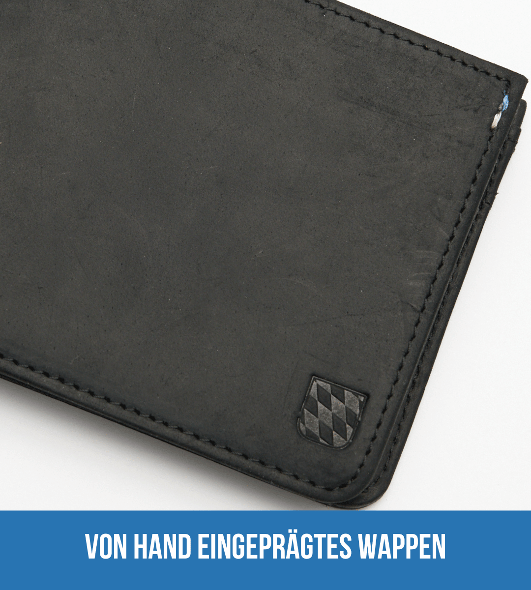 Gäidbeidl | Leder Schwarz Wappen