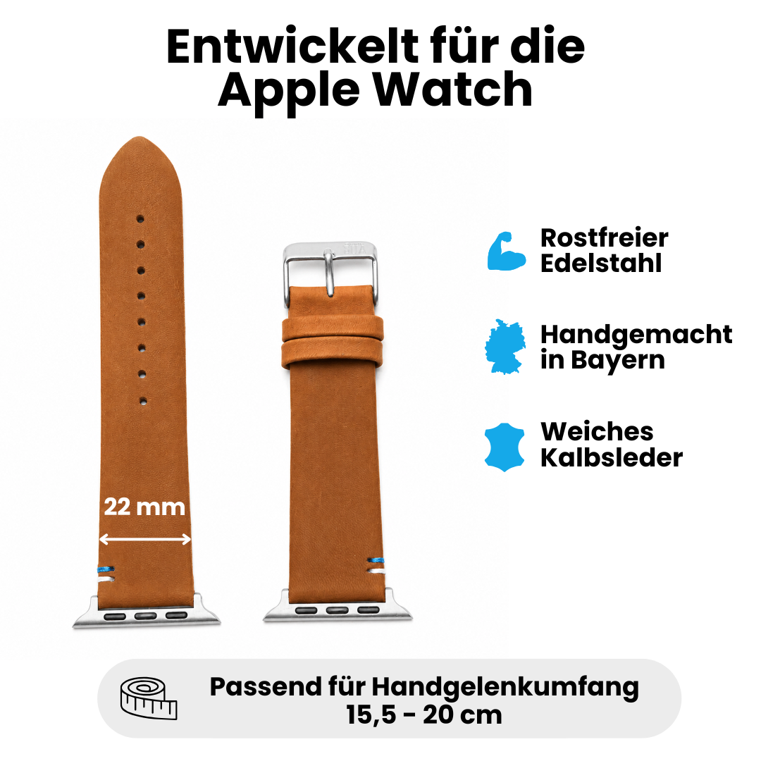 Damen Armband für die Apple Watch aus Kalbleder