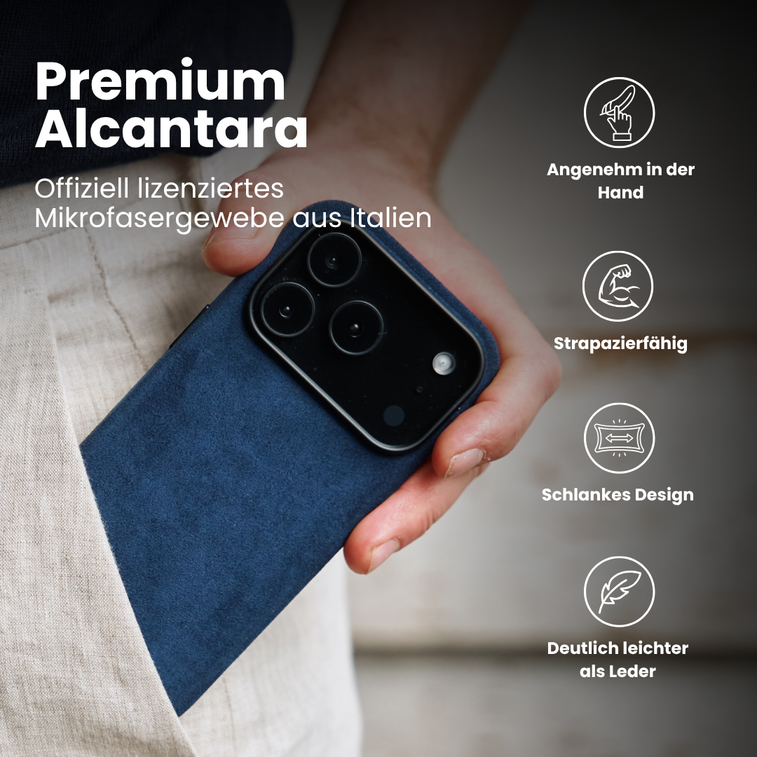 Alcantara Hülle für iPhone 17 mit MagSafe