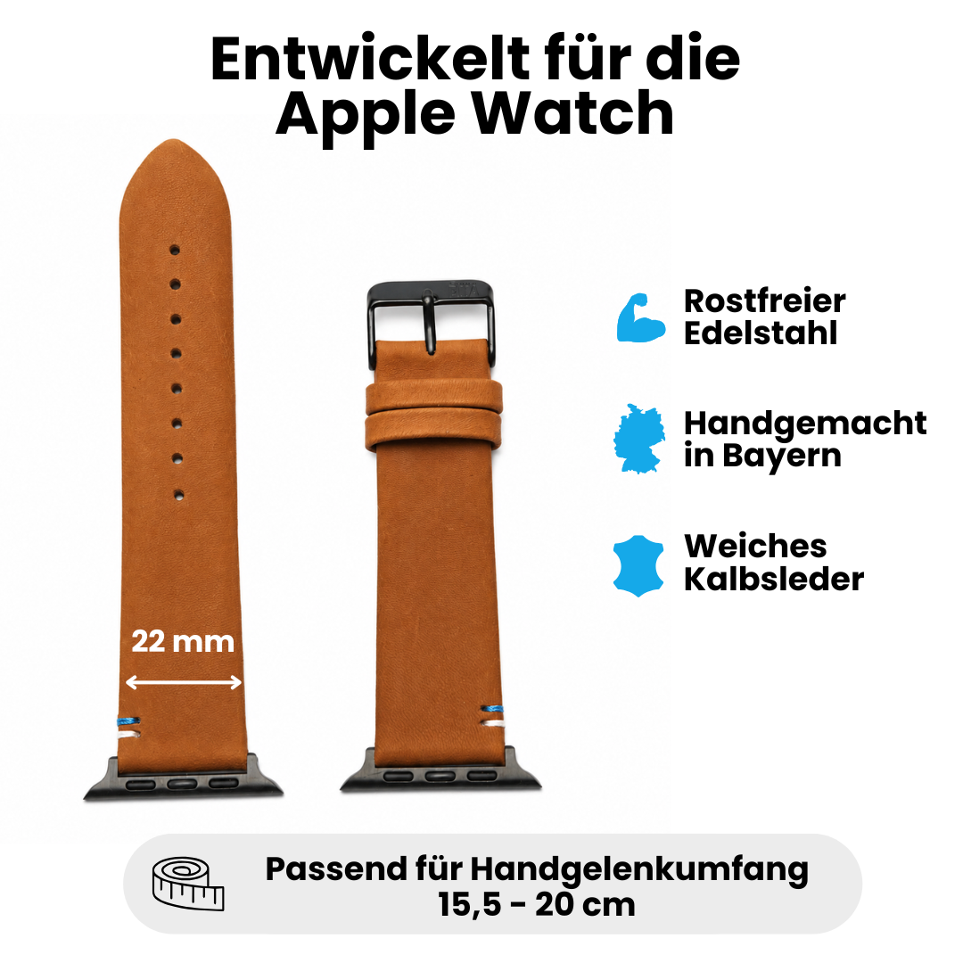 Damen Armband für die Apple Watch aus Kalbleder