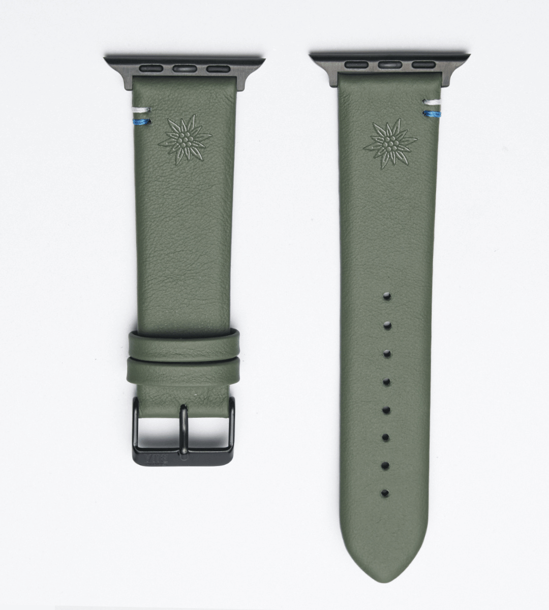 Apple Watch® Lederbandl | Salbei Edelweiß