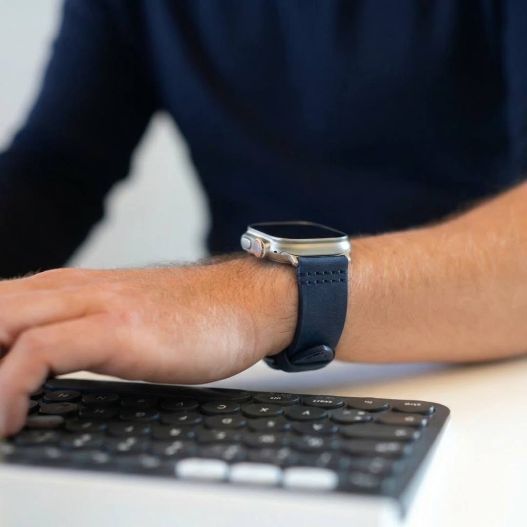Wasserfestes Lederarmband für Apple Watch Ultra