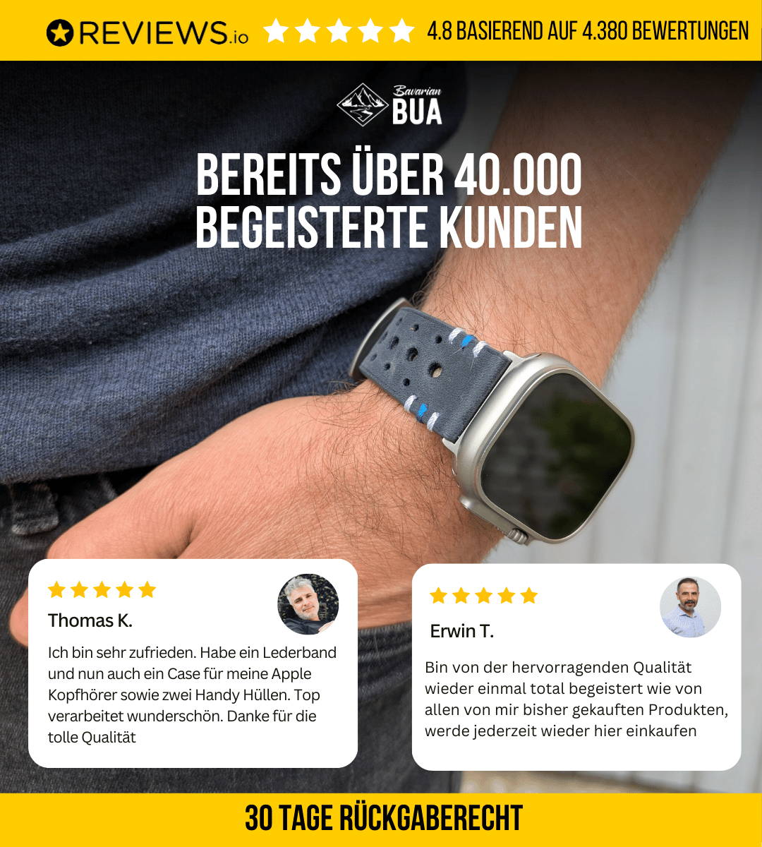 Limited Edition Schwarz Gelb für die Apple Watch Ultra 1-3