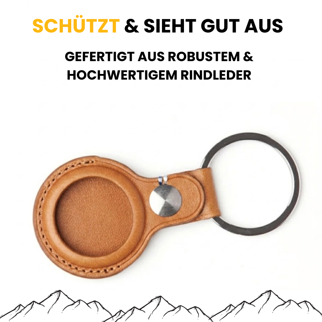 Leder Hülle für AirTag als Schlüsselanhänger
