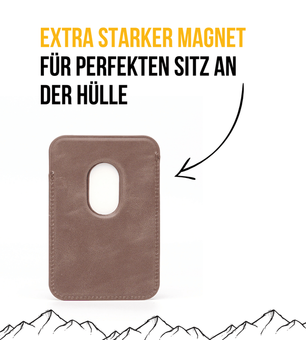 Leder Wallet für iPhone mit MagSafe