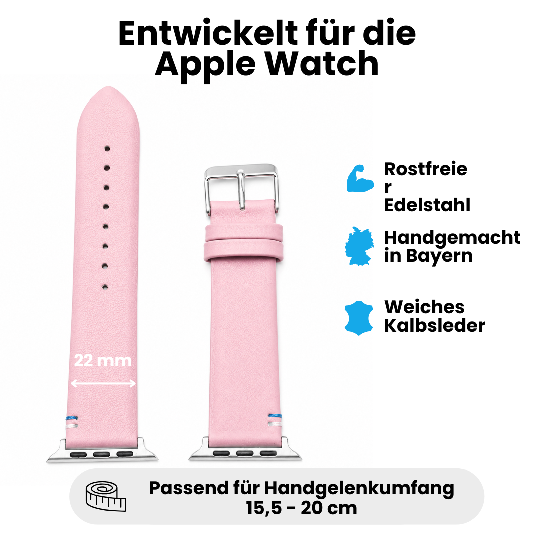 Damen Armband für die Apple Watch aus Kalbleder