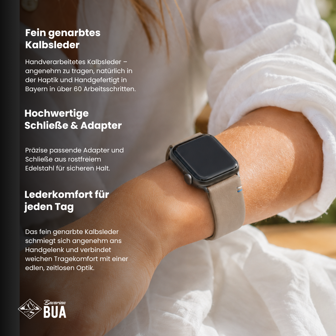 Damen Armband für die Apple Watch aus Kalbleder