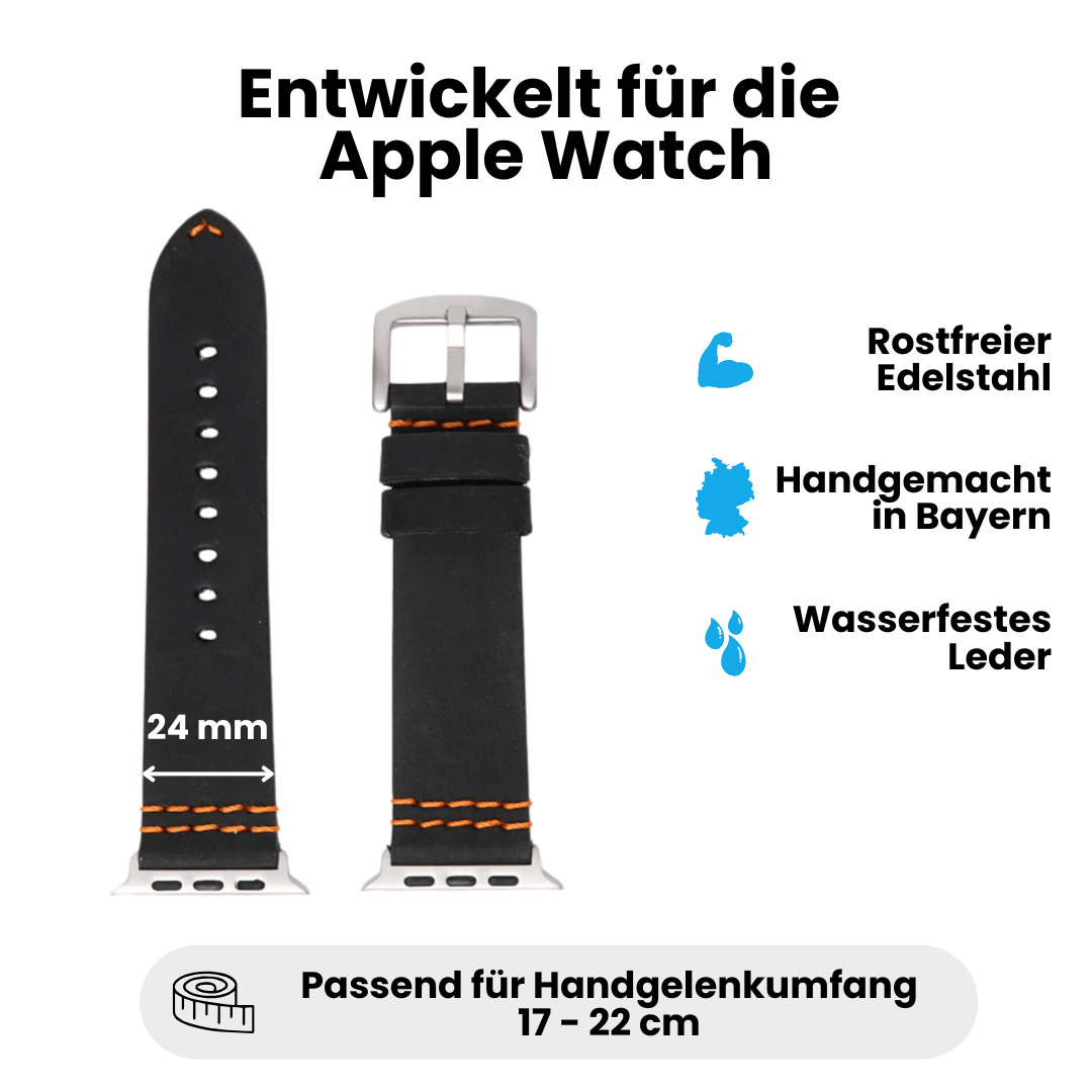 Wasserfestes Lederarmband für Apple Watch Ultra