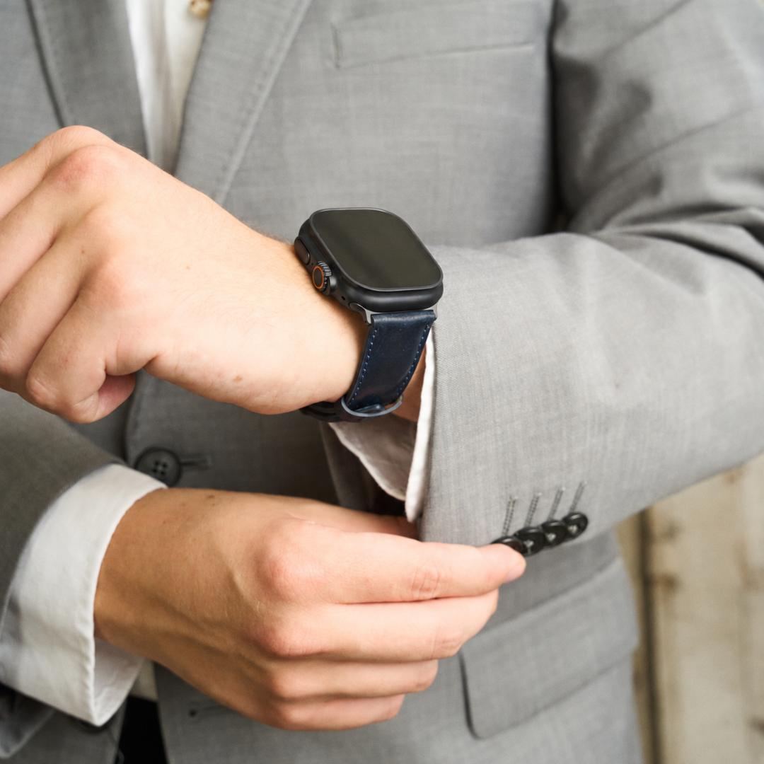 Shell Cordovan Lederband für die Apple Watch