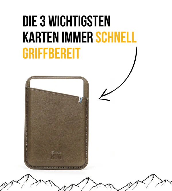 Leder Wallet für iPhone mit MagSafe