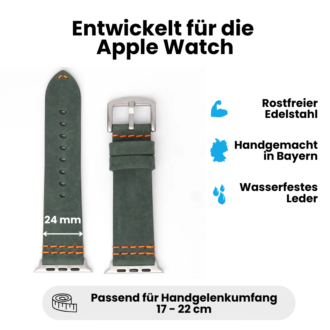Wasserfestes Lederarmband für Apple Watch Ultra