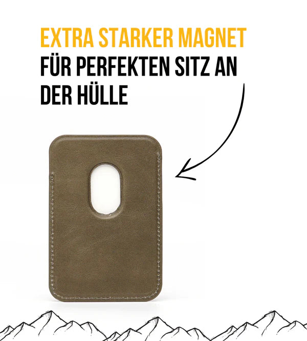 Leder Wallet für iPhone mit MagSafe
