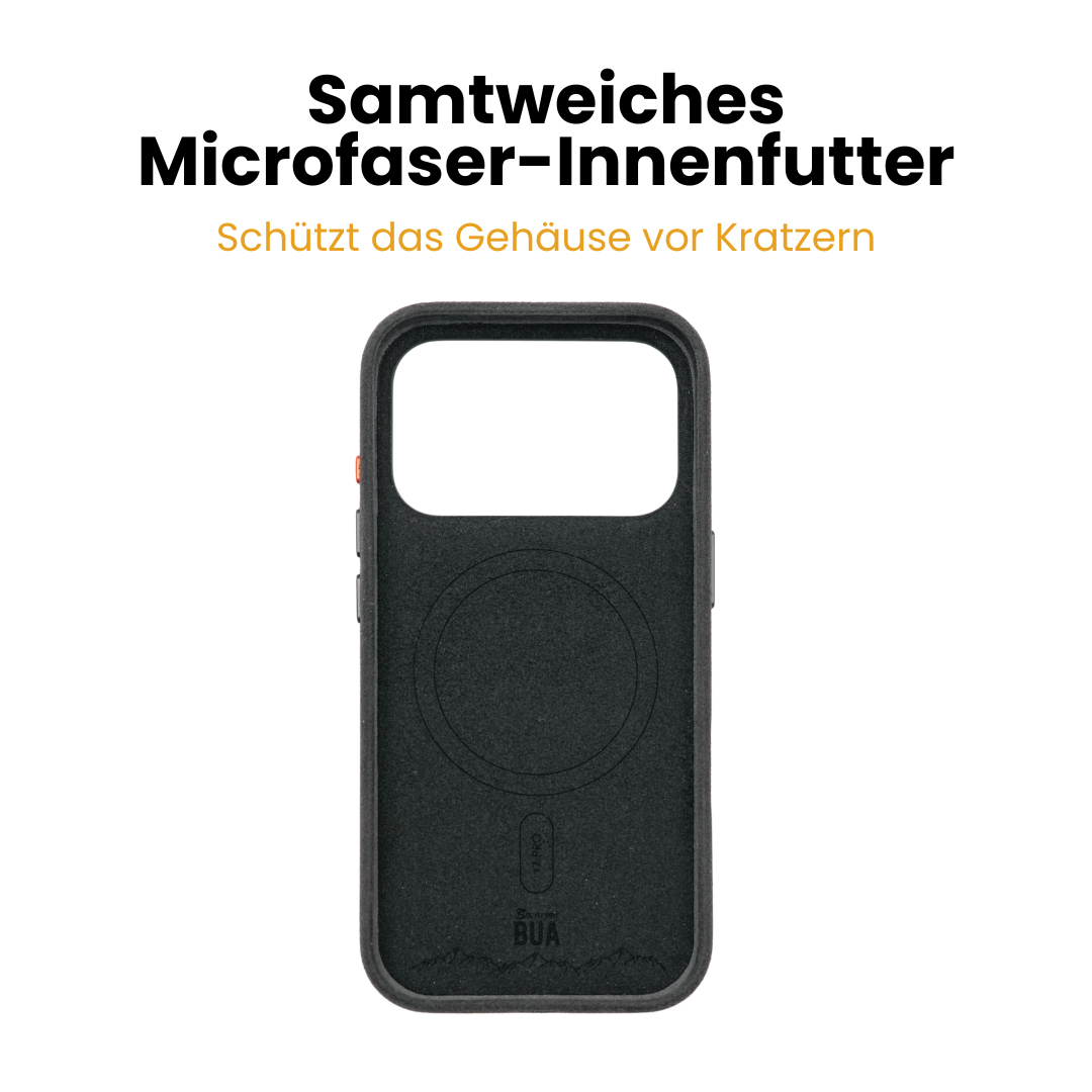 Alcantara Hülle für iPhone 17 mit MagSafe