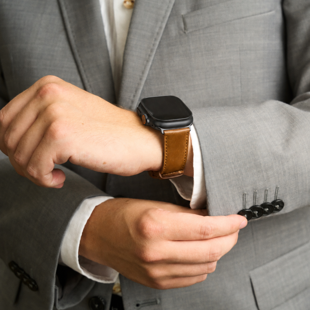 Shell Cordovan Lederband für die Apple Watch