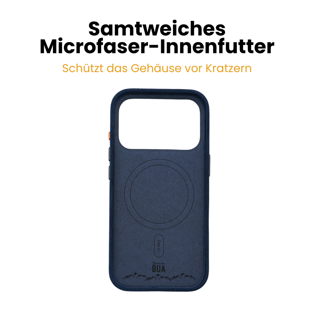 Alcantara Hülle für iPhone 17 mit MagSafe