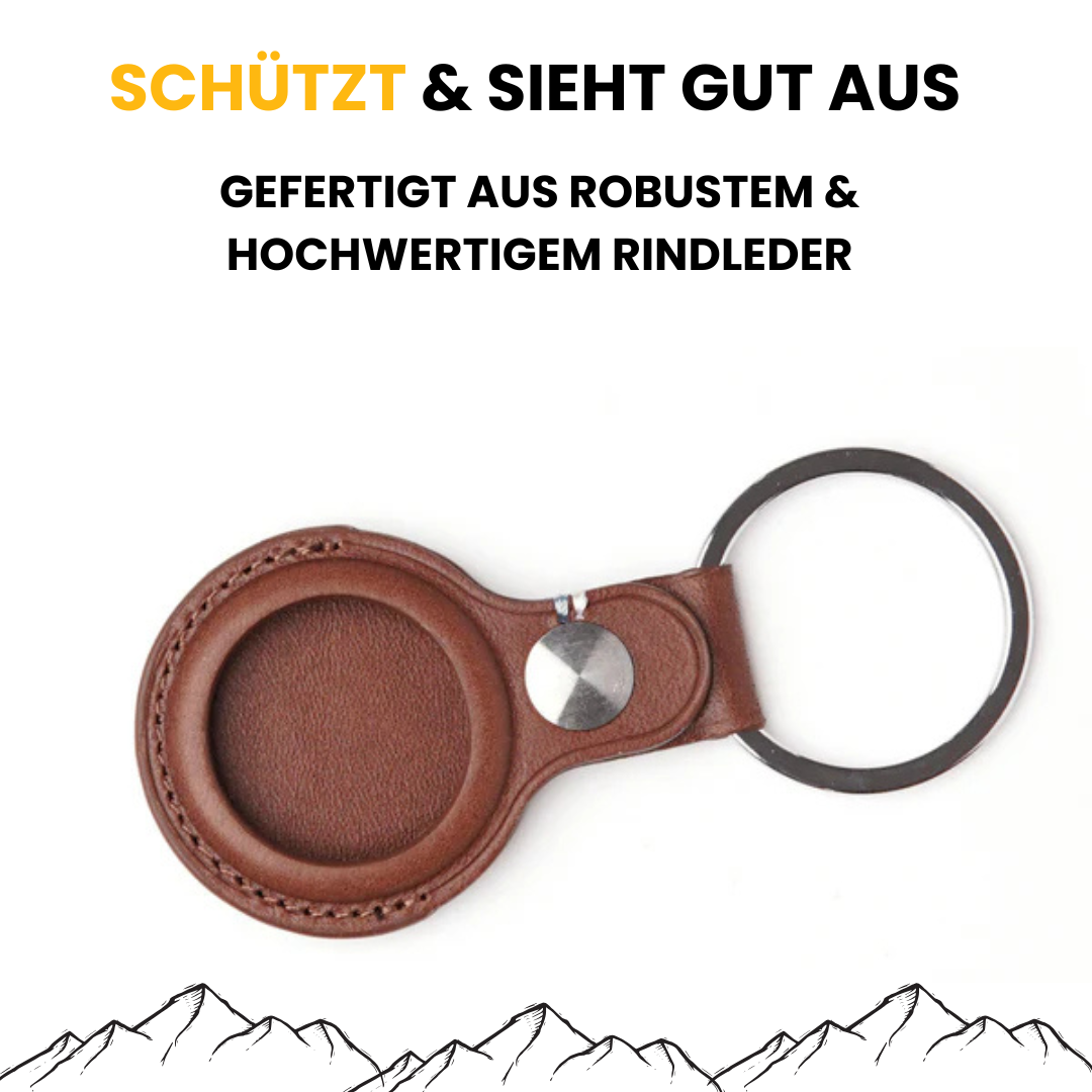 Leder Hülle für AirTag als Schlüsselanhänger