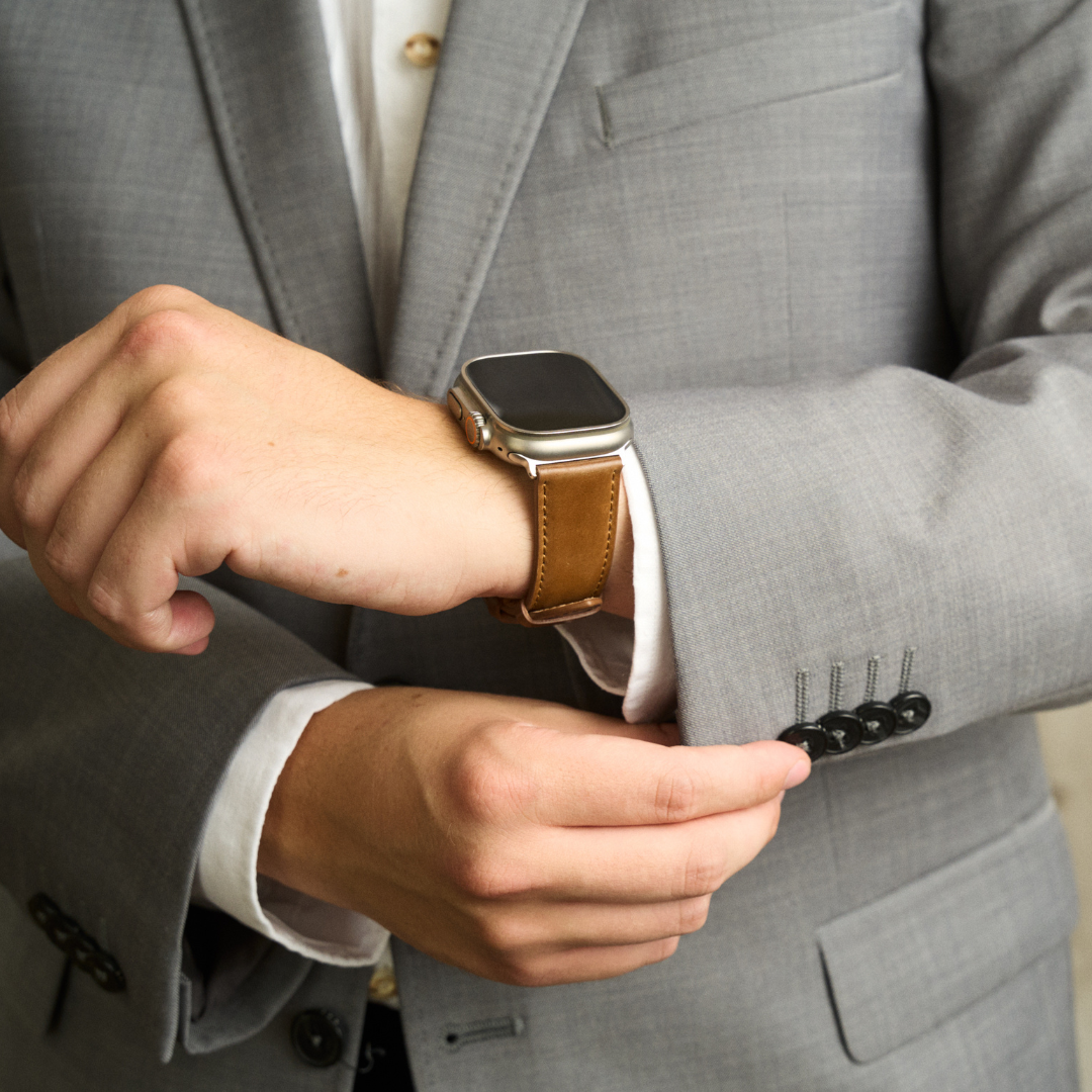 Shell Cordovan Lederband für die Apple Watch