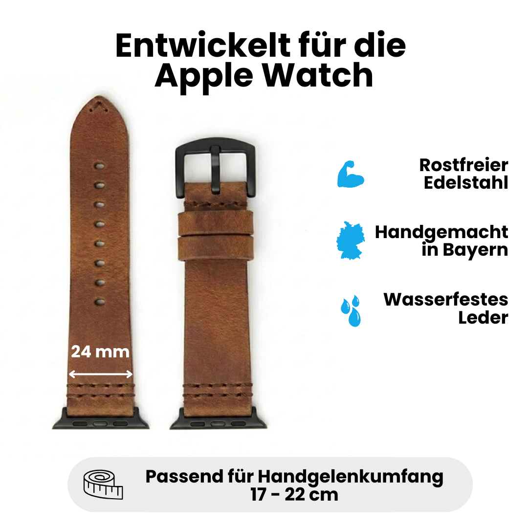 Wasserfestes Lederarmband für Apple Watch Ultra