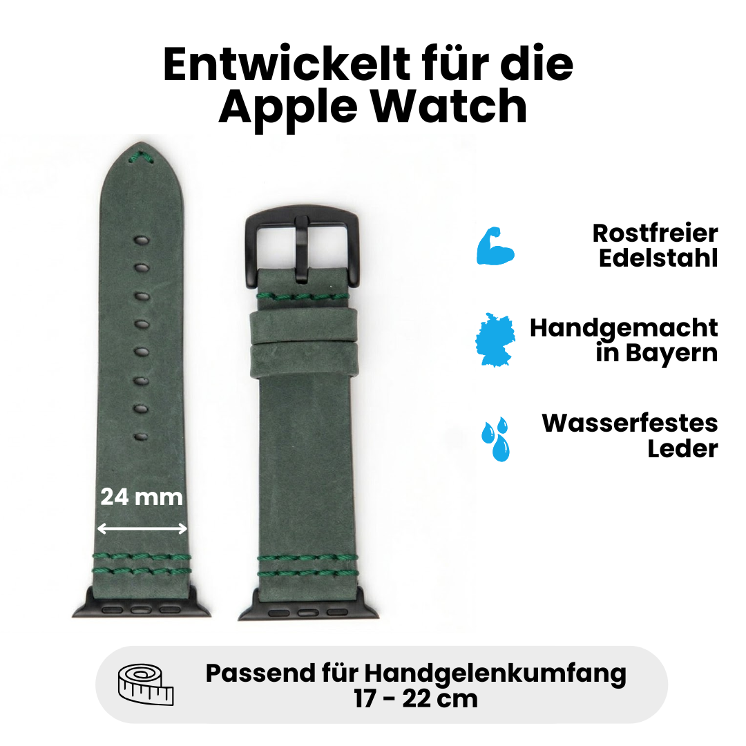 Wasserfestes Lederarmband für Apple Watch Ultra