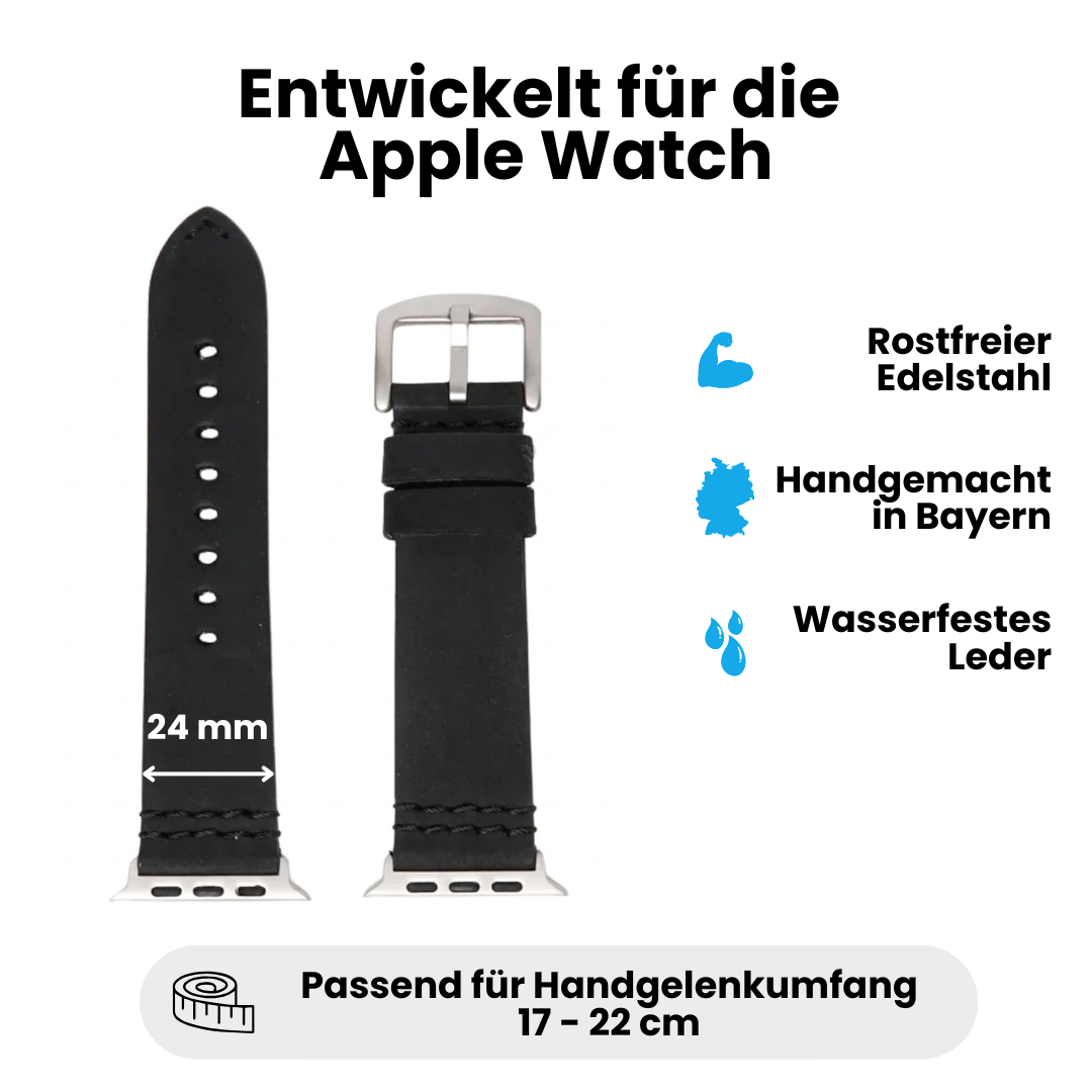 Wasserfestes Lederarmband für Apple Watch Ultra