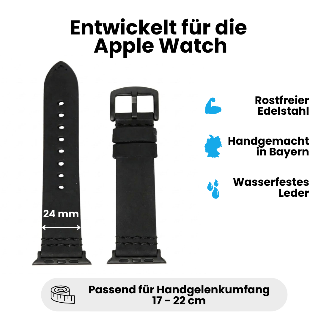 Wasserfestes Lederarmband für Apple Watch Ultra