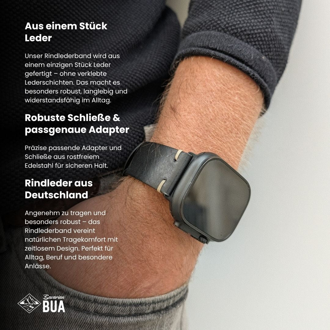 Rindleder Band für Apple Watch