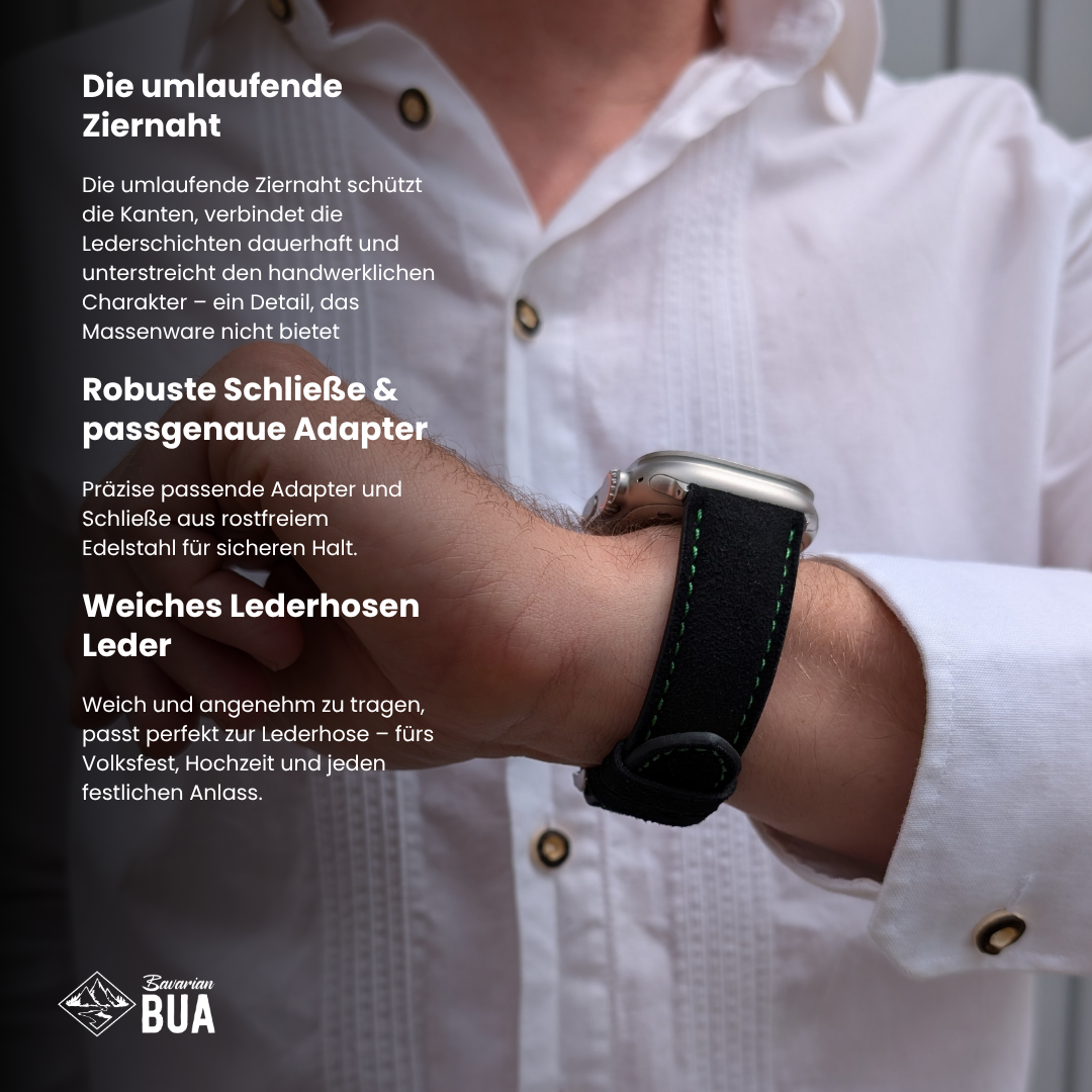 Lederhosenlederarmband für Apple Watch