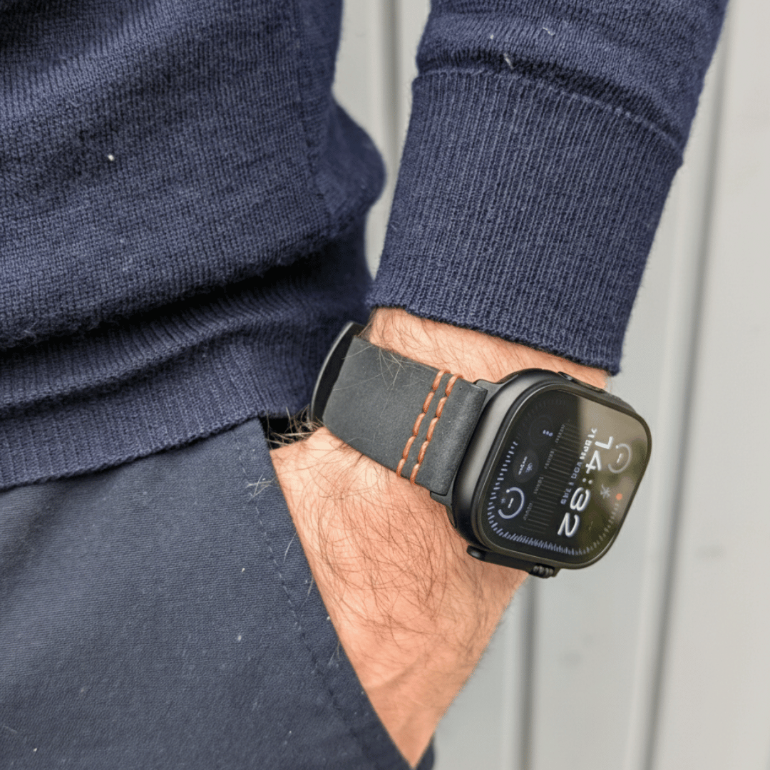 Wasserfestes Lederarmband für Apple Watch Ultra