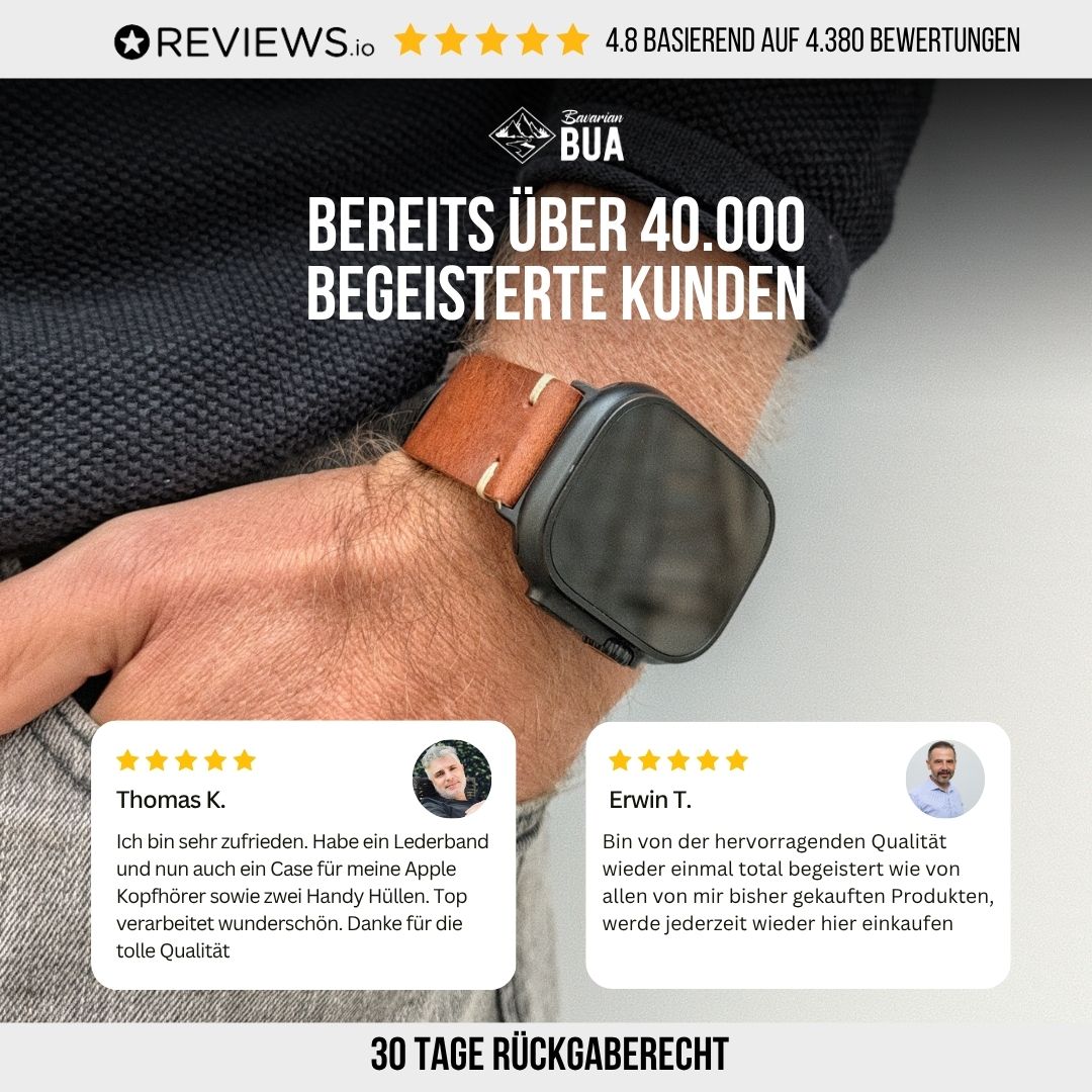 Rindleder Band für Apple Watch