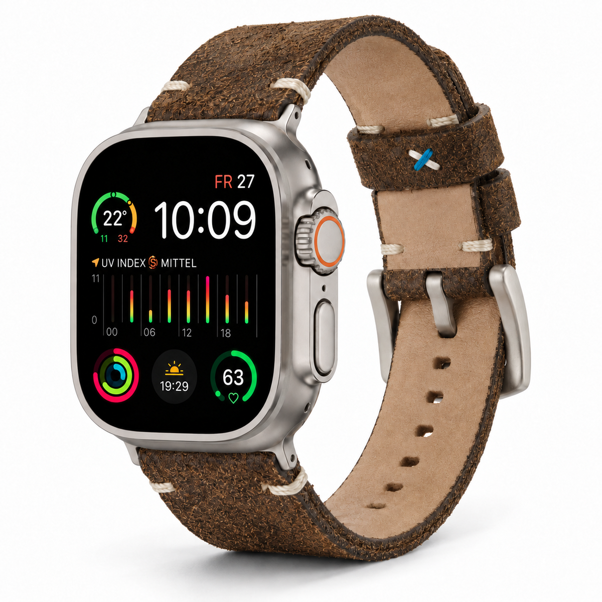 Lederhosenleder Armband für Apple Watch