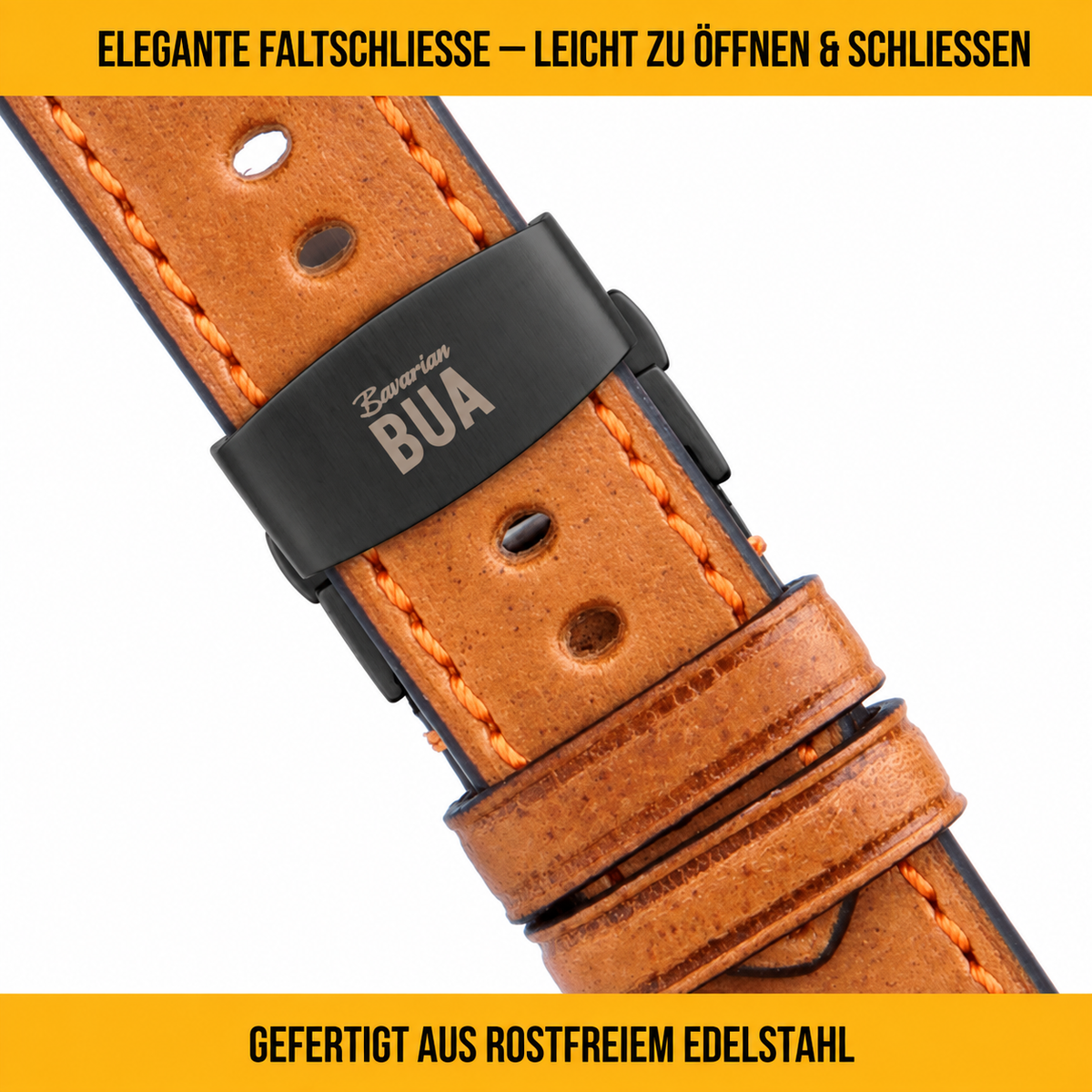 Robustes Armband für die Apple Watch aus Echtleder