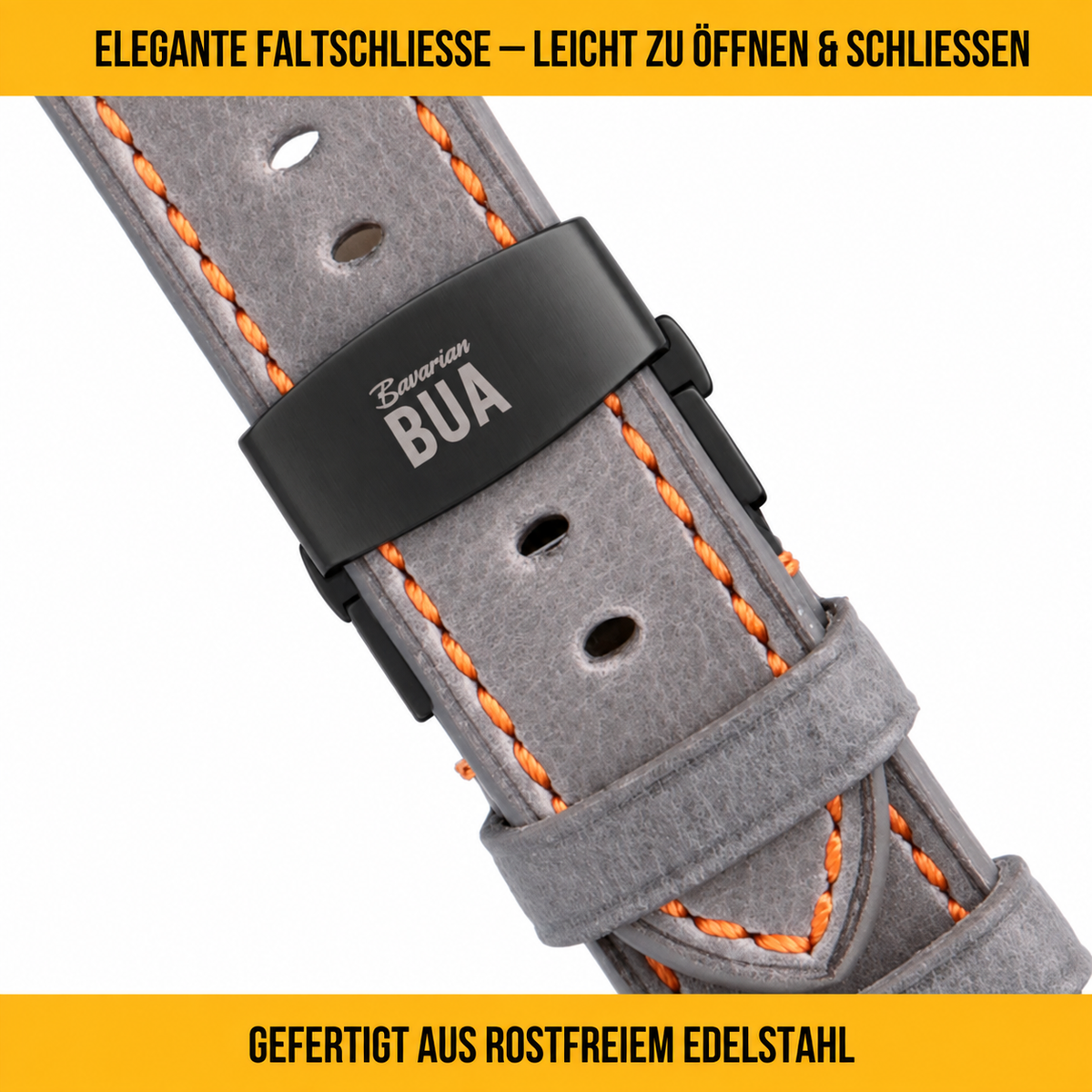 Robustes Armband für die Apple Watch aus Echtleder