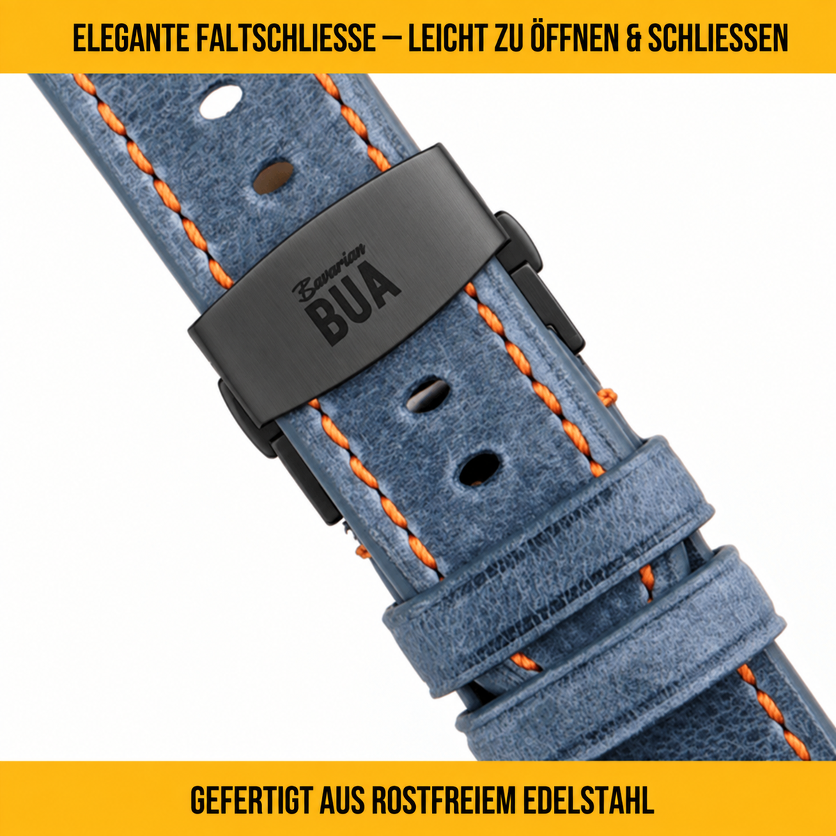 Robustes Armband für die Apple Watch aus Echtleder