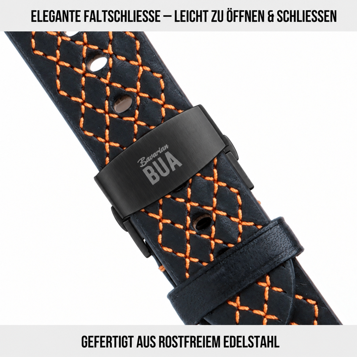 Robustes Armband für die Apple Watch Ultra aus Echtleder | Handnaht