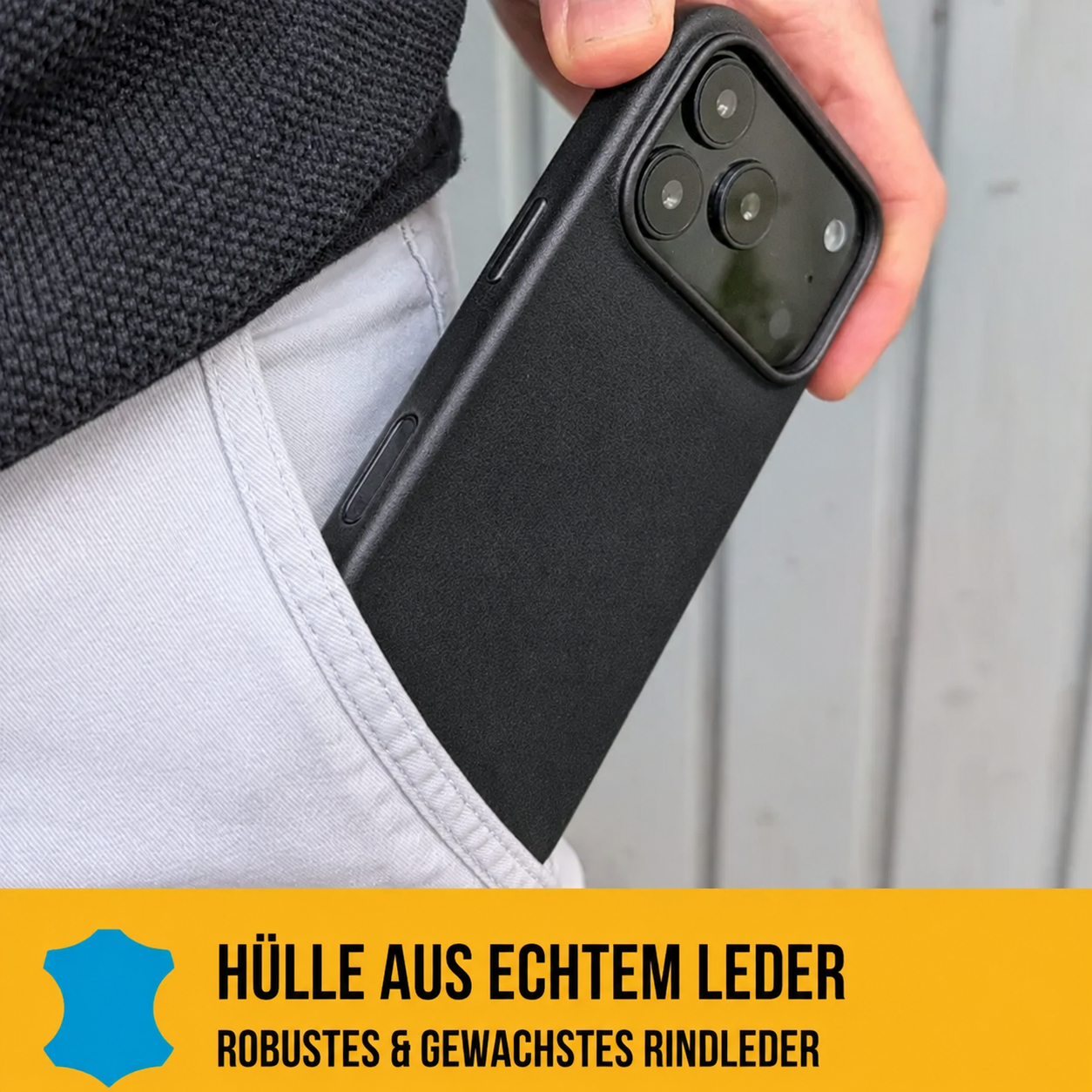 Leder Hülle für iPhone 17 mit MagSafe
