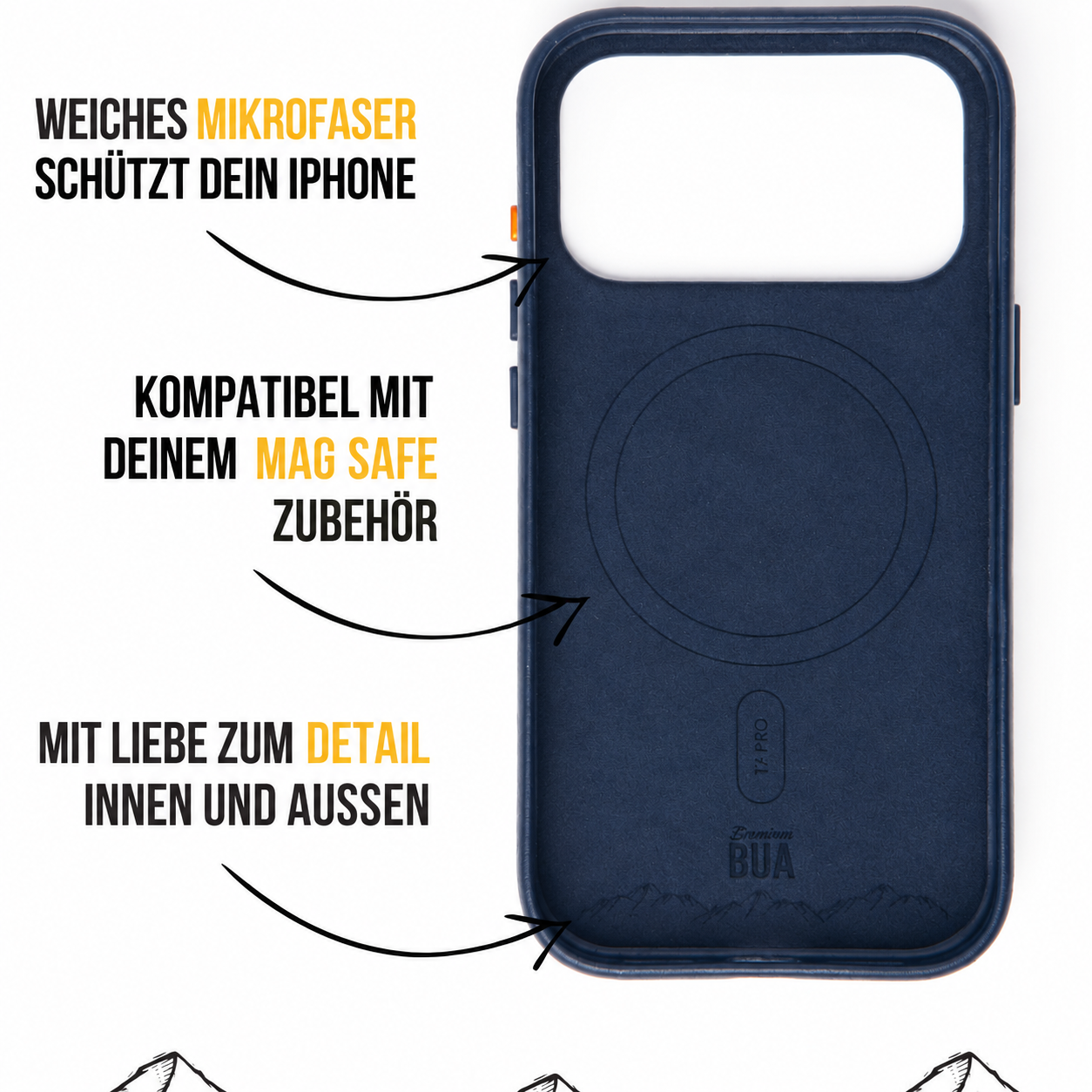 Leder Hülle für iPhone 18 mit MagSafe
