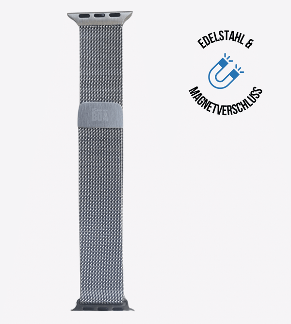 Apple Watch® Mesh Loop | Silber