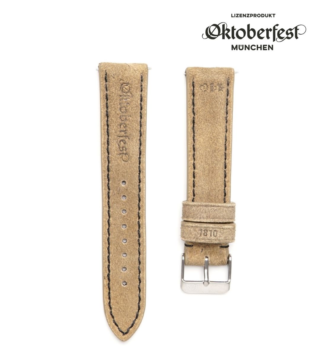 Oktoberfest™️ Lederhosenbandl für deine Uhr, beige