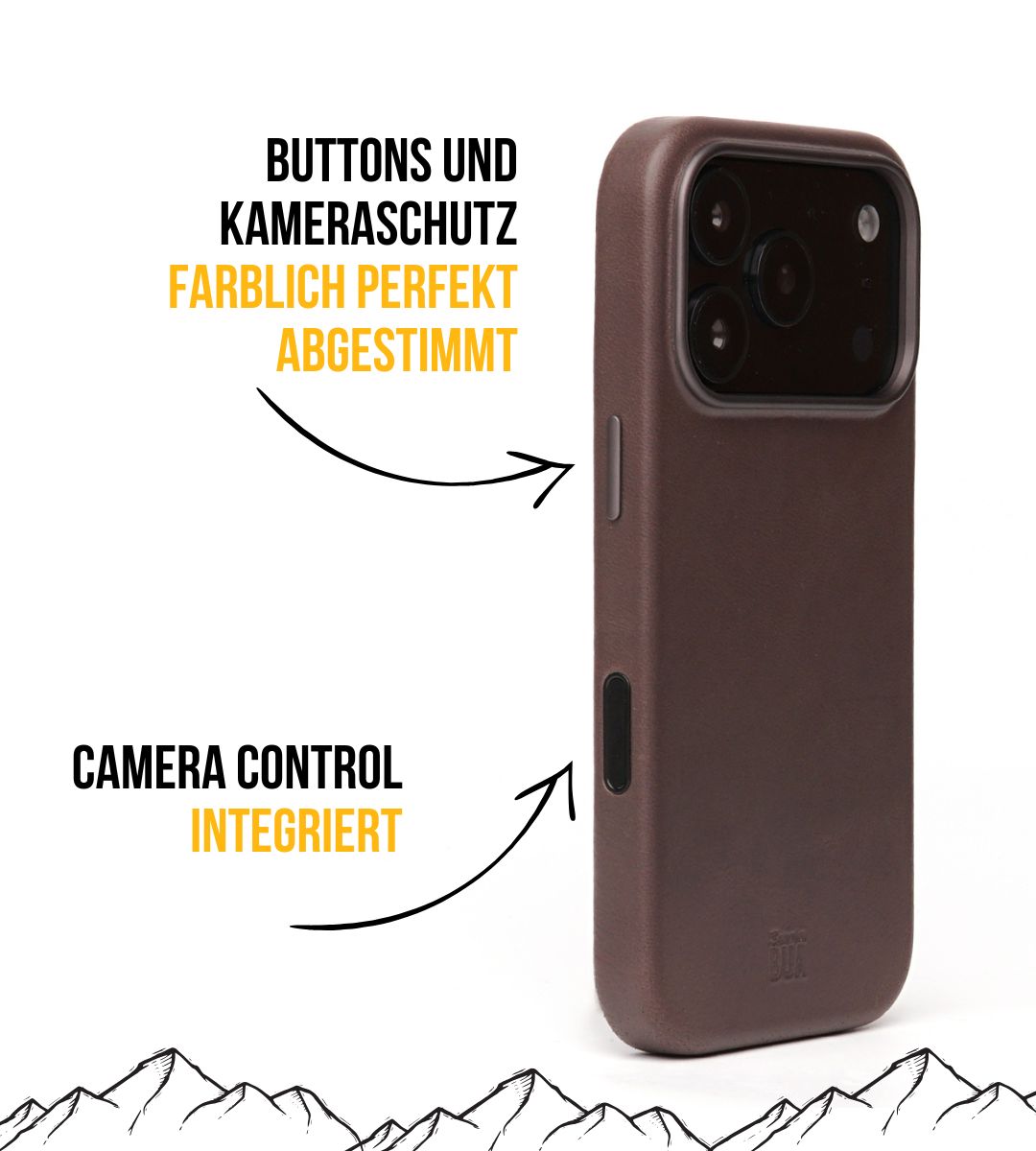 Leder Hülle für iPhone 17 mit MagSafe | Grau