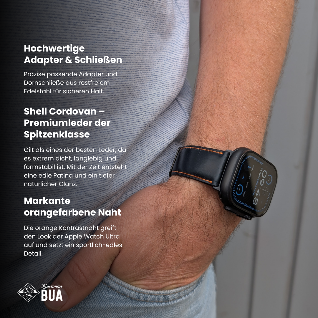 Shell Cordovan Band Apple Watch Ultra Informationen