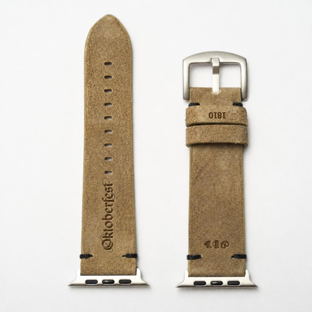 Oktoberfest Lederhosenleder-Armband für Apple Watch | Limited Edition