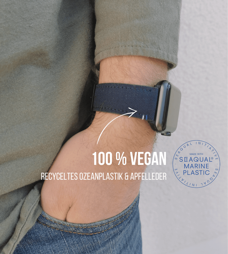 Apple Watch® Ozeanplastikband | Dunkelblau
