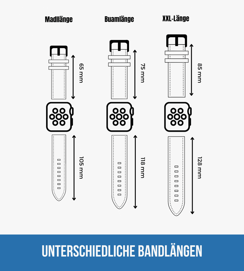 Apple Watch® Lederbandl | Hellbraun Bayern
