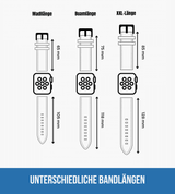 Apple Watch® Set Wildlederbandl | Mittelbraun Wappen + Geldbeutel