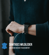 Apple Watch® Set Wildlederbandl | Mittelbraun + Grau