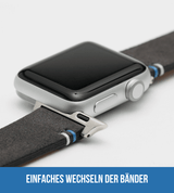 Apple Watch® Wildlederbandl | Grau