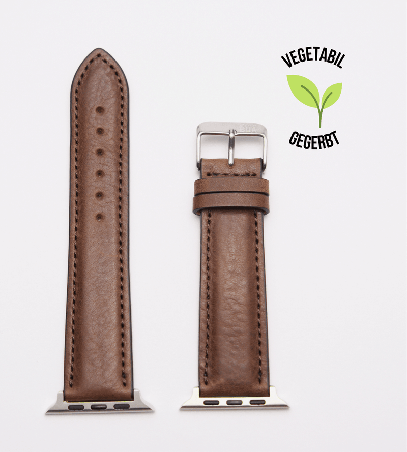 Apple Watch® Rindlederband | Dunkelbraun Naht