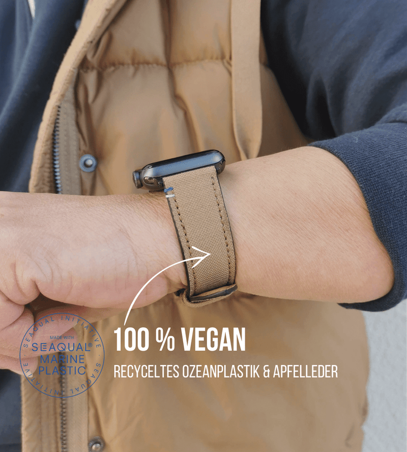 Apple Watch® Ozeanplastikband | Beige