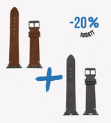 Apple Watch® Set Wildlederbandl | Mittelbraun + Grau