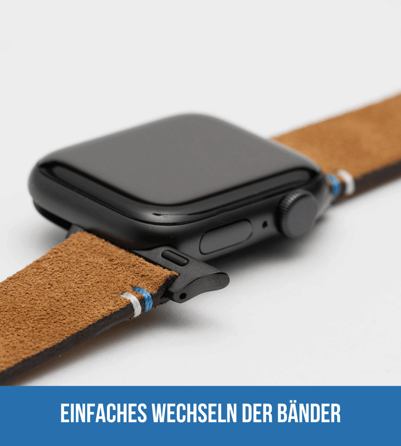Apple Watch® Wildlederbandl | Hellbraun